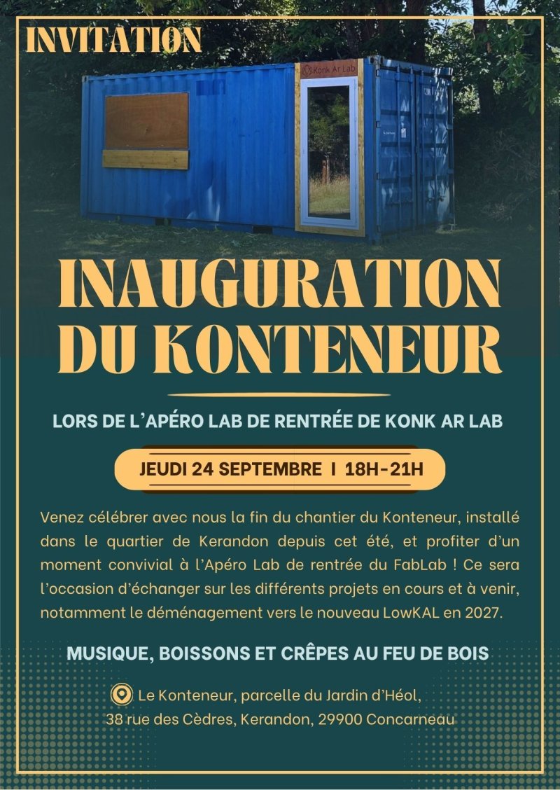 Apéro Lab de rentrée – Inauguration du Konteneur & présentation des projets à venir