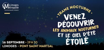 Trame nocturne - Venez découvrir les animaux nocturnes et le ciel d'été étoilé