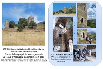 Exposition et présentation sauvegarde de la Tour d'Alençon