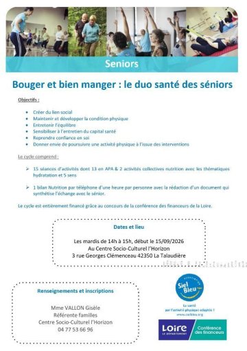 Bouger et bien manger : le duo santé des séniors