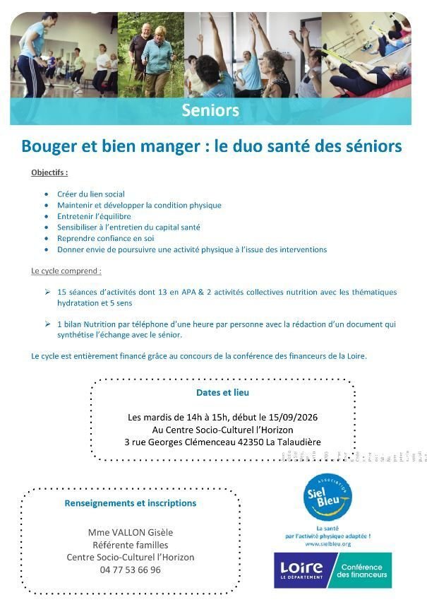 [Complet] Bouger et bien manger : le duo santé des séniors