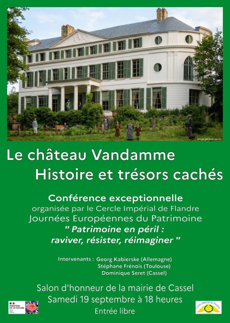 Conférence "Le château Vandamme, Histoire et trésors cachés"