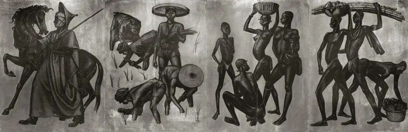 La fresque de Cami, salles 19e siècle