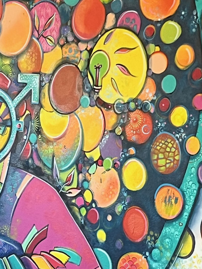 Découverte de la fresque dans l'école de Juliénas