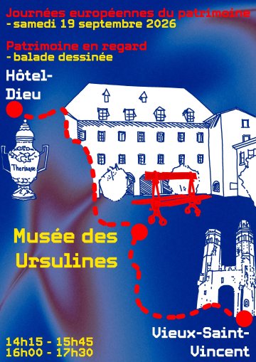 Balade dessinée « Patrimoine en regard » au musée des Ursulines