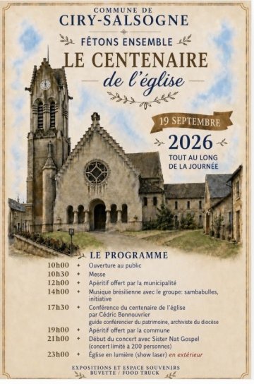 Centenaire de l’église de Ciry-Salsogne