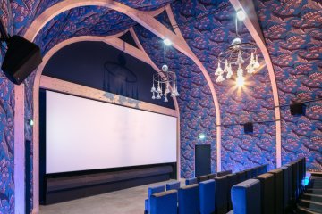 Visite des salles de cinéma du SEW