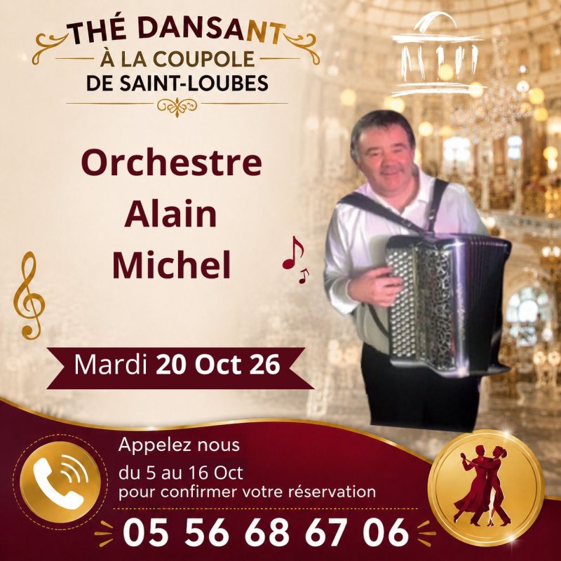 Thé dansant, orchestre ALAIN MICHEL