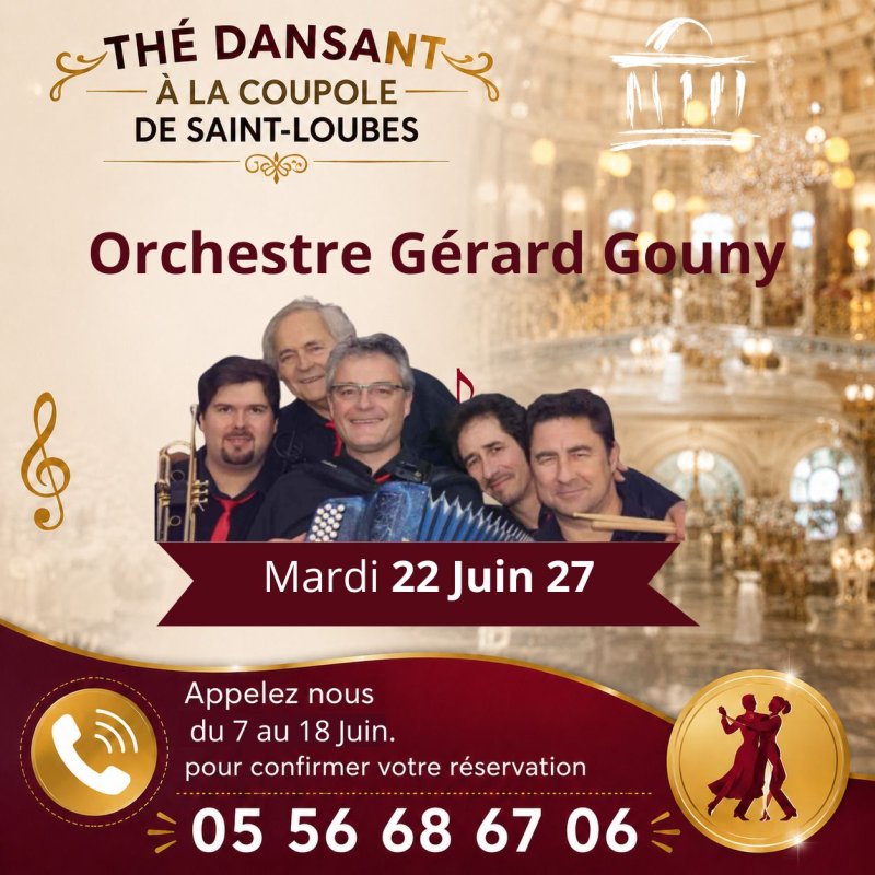 Thé dansant, orchestre GÉRARD GOUNY