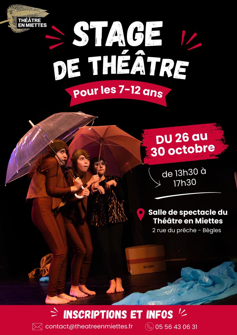 Stage de théâtre pour enfants