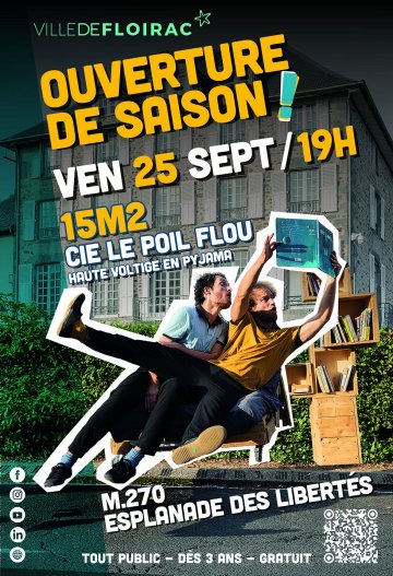 Ouverture de saison // Spectacle 15m2 * Cie Le Poil Flou
