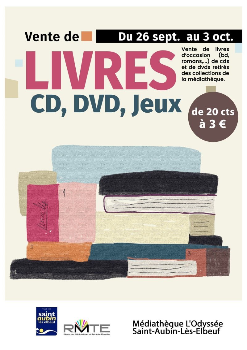 Grande vente à la médiathèque !
