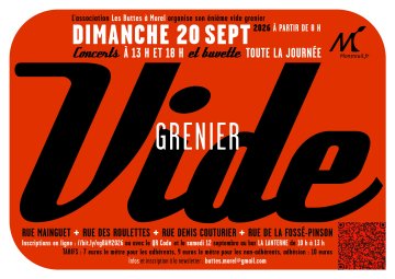 Vide-greniers annuel des Buttes à Morel !