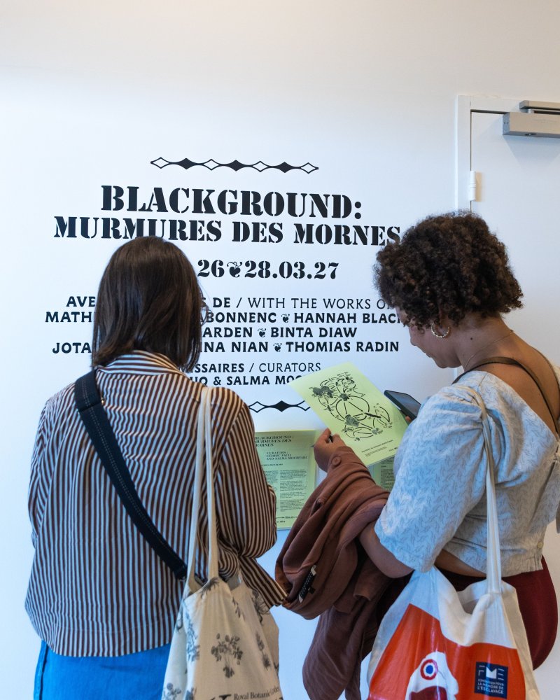 Visite partagée de l’exposition « Blackground : murmures des mornes »