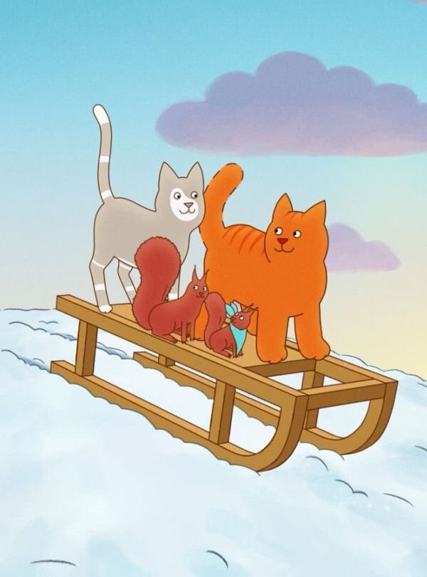 Le Merveilleux hiver de Tom le chat