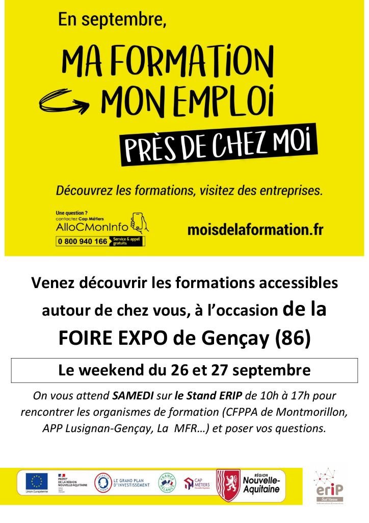 Septembre -Mois de la formation