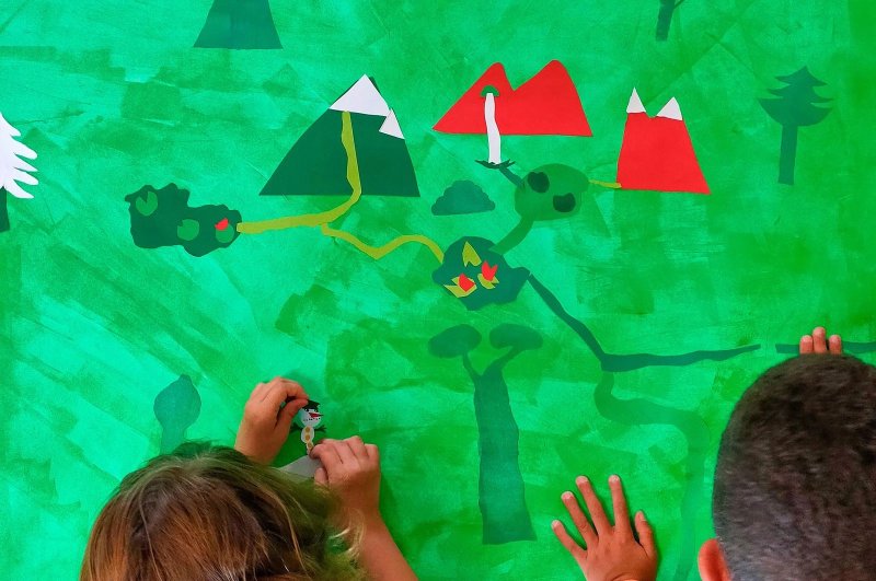 Fresque participative "Paysage du Domaine"