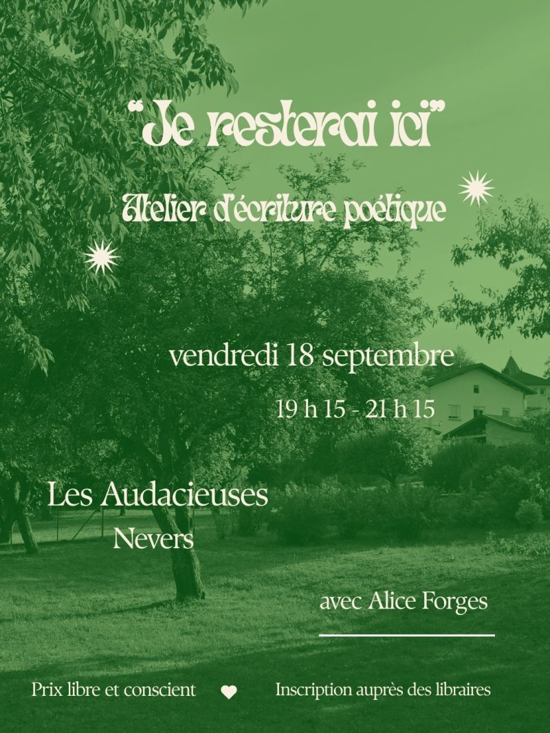 Atelier d'écriture poétique