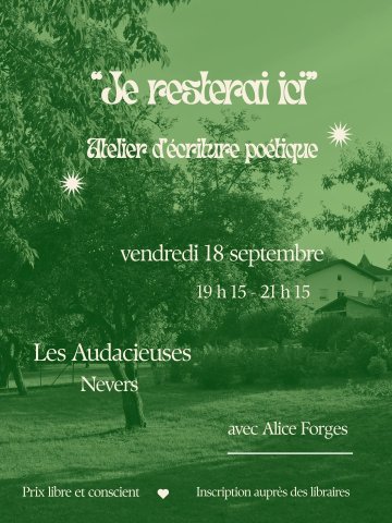 Atelier d'écriture poétique