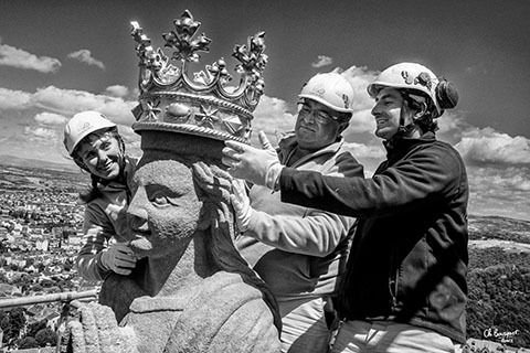 Exposition de photos sur les travaux de la cathédrale de Rodez