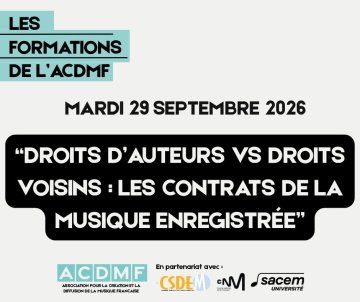 Droits d'auteur VS droits voisins : les contrats de la musique enregistrée