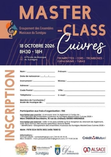 MASTERCLASS des CUIVRES 2026