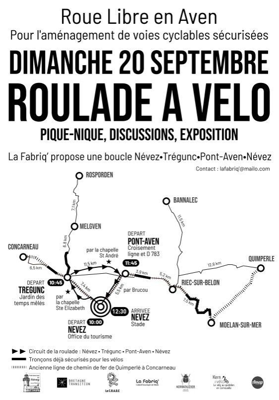 Roulade à vélo : Roue libre en Aven