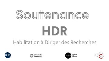 HDR | Soutenance de Madame Maïté Stephan