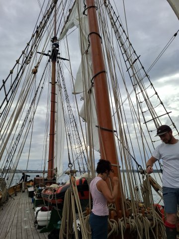 Visite à quai de La Recouvrance