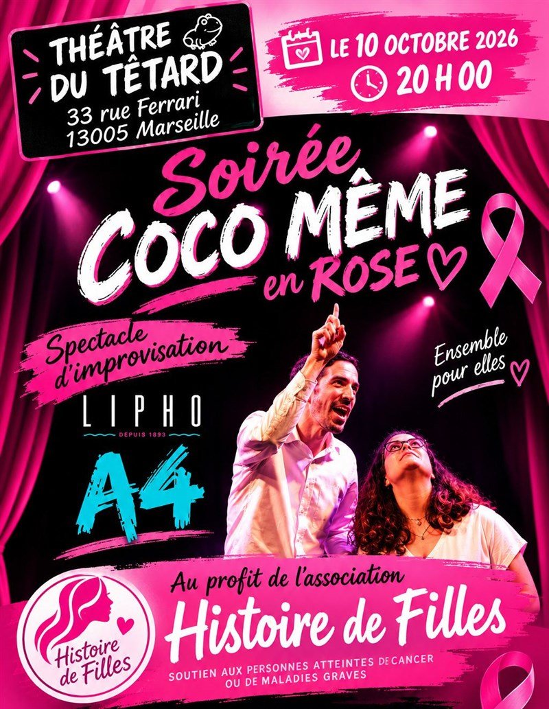 Improvisation A4 : long form soirée caritative Octobre rose
