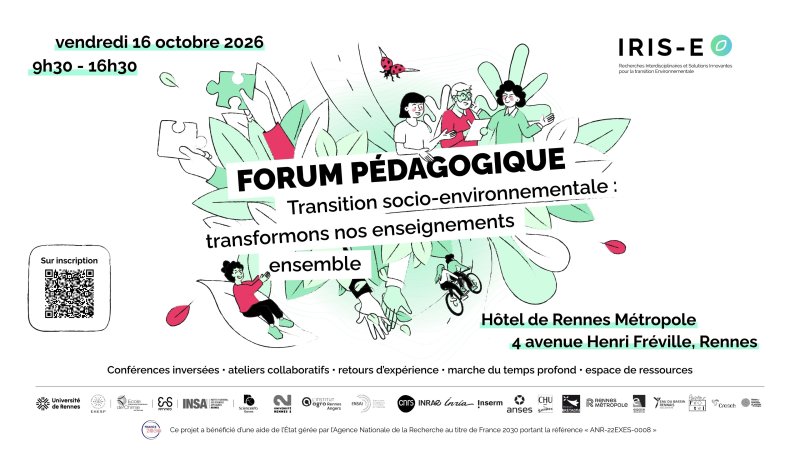 FORUM PÉDAGOGIQUE - Transition socio-environnementale : transformons nos enseignements ensemble