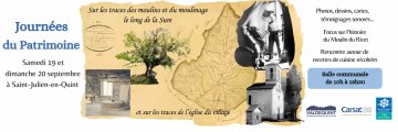 Journées du Patrimoine en vallée de Quint