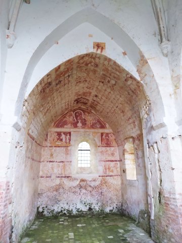 "Petit Lascaux Religieux Picard" de LACHAPELLE-SOUS-GERBEROY : fresques et décorations exceptionnelles 12è-20è S (inscription M.H.) / lavoir (19è S)