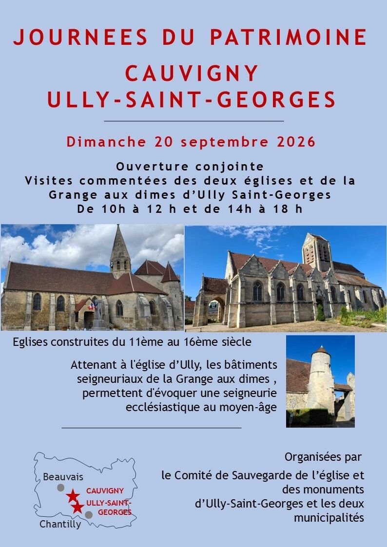 Visites commentées des églises de Cauvigny et Ully Saint-Georges