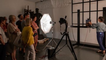 Visite des coulisses du musée :  studio photo