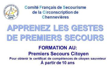 Cours de secourisme PSC