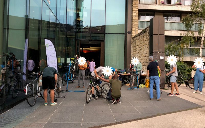 Atelier d'auto-réparation de vélo avec Cyclocube