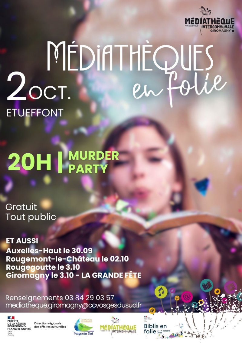 Médiathèques en folie ! Murder party