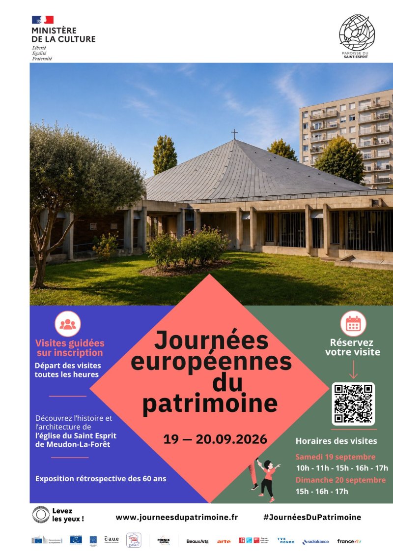 Journées Européennes du Patrimoine - visite guidée de l'église du Saint-Esprit de Meudon-la-Forêt