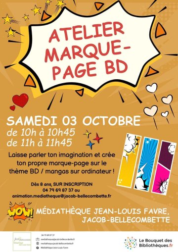 Atelier marque-page BD