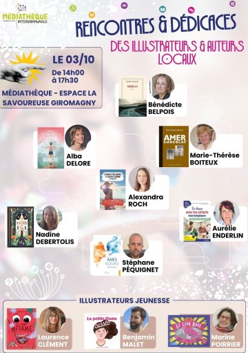 Médiathèques en folie ! Rencontres et dédicaces avec 10 auteurs et illustrateurs locaux