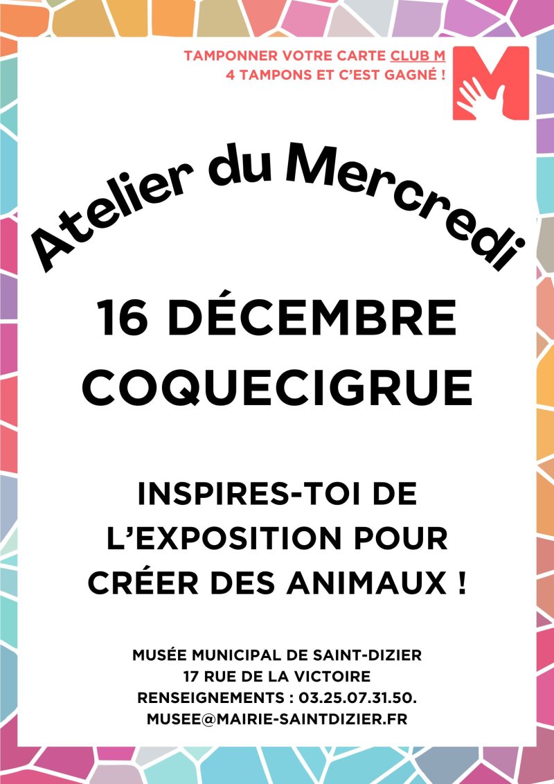 Atelier du Mercredi : coquecigrue