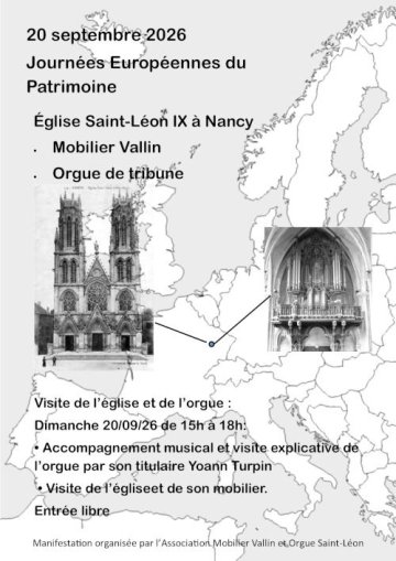 Grand orgue et mobilier Vallin de l'église Saint-Léon