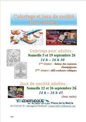 Animations adultes