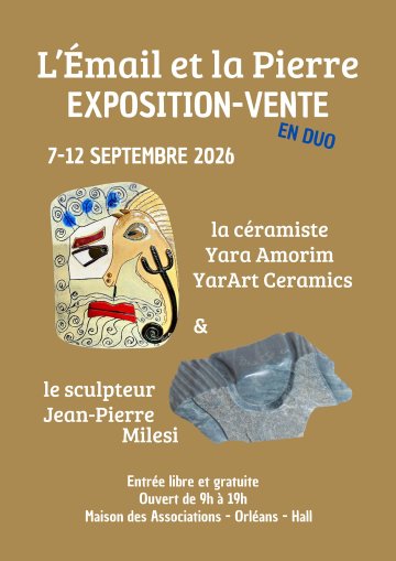"L'Email et la Pierre", Exposition, Maison des Associations d'Orléans, 7 -12/09/