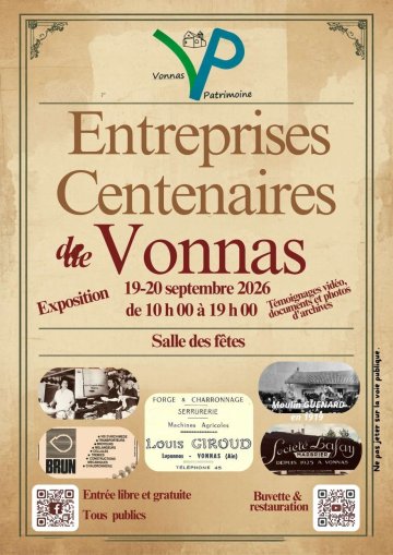 EXPO : Les entreprises centenaires de Vonnas