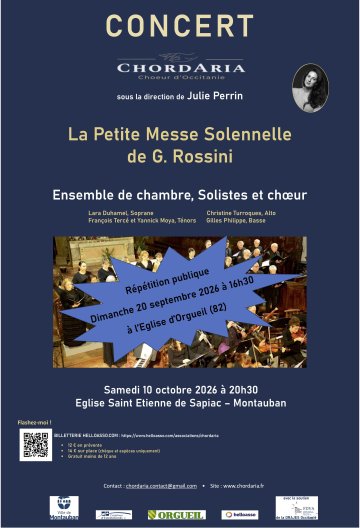 La Majeur aime : Répétition Publique proposée par l'ensemble ChordAria, à l'Église d'Orgueil