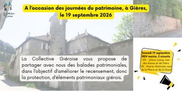 Balades patrimoine à Gières : repérer et recenser les objets patrimoniaux