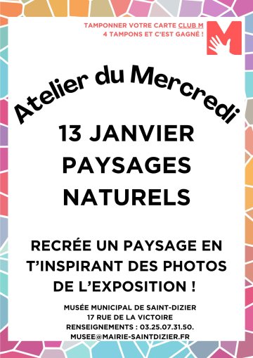 Atelier du Mercredi : paysages naturels
