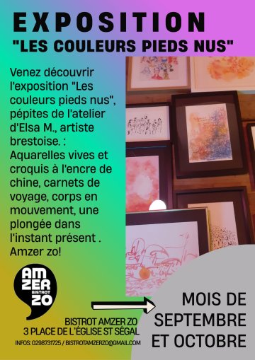Exposition  "Les couleurs pieds nus"